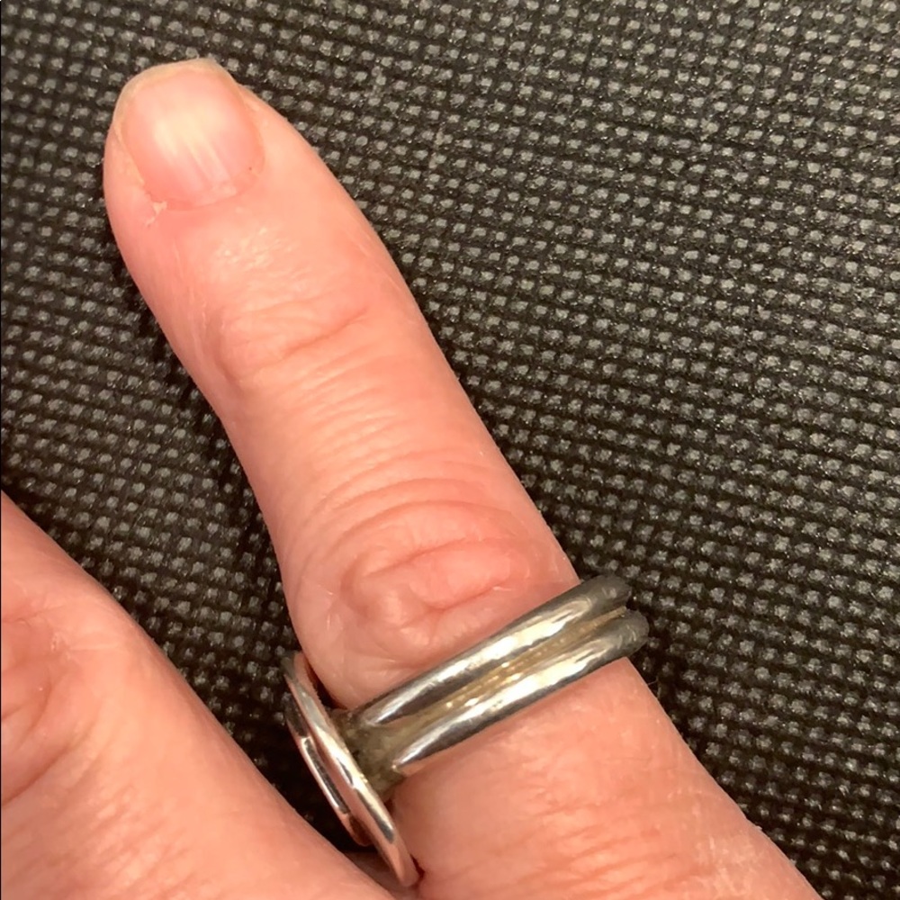 Sterling Silver Double Banded Ring - image 8